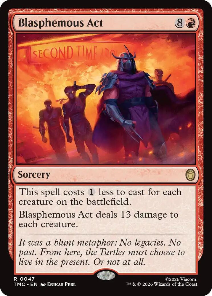Image for Blasphemous Act (47) (Teenage Mutant Ninja Turtles) - Magic: The Gathering