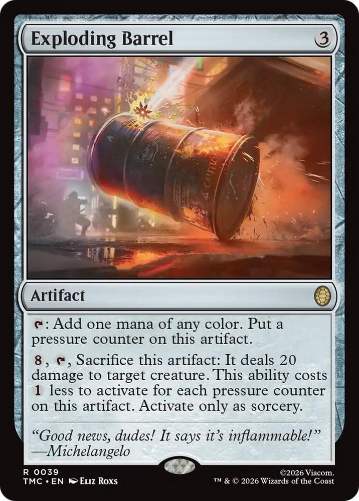Image for Exploding Barrel (39) (Teenage Mutant Ninja Turtles) - Magic: The Gathering