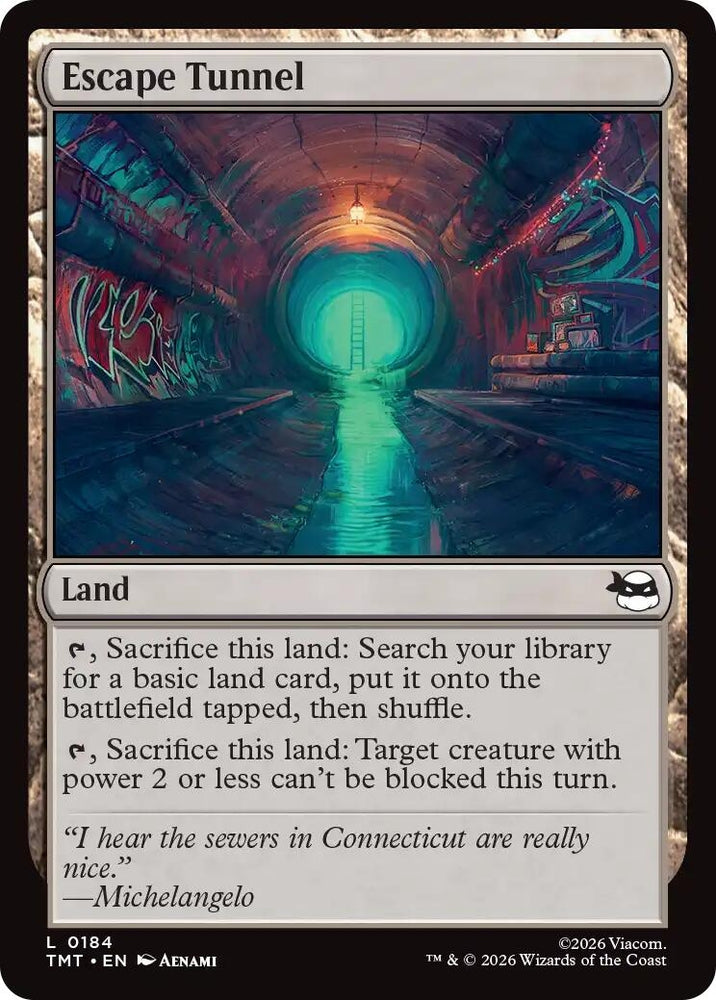 Image for Escape Tunnel (184) (Teenage Mutant Ninja Turtles) - Magic: The Gathering