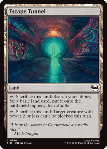 Image for Escape Tunnel (184) (Teenage Mutant Ninja Turtles) - Magic: The Gathering