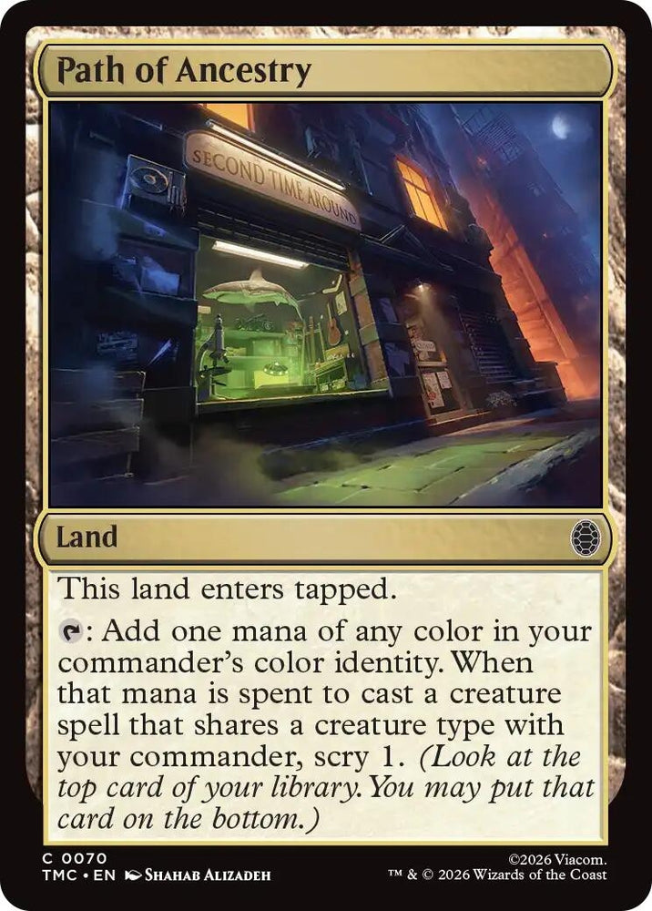 Image for Path of Ancestry (70) (Teenage Mutant Ninja Turtles) - Magic: The Gathering