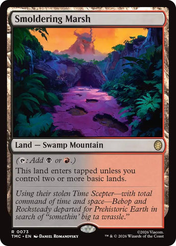 Image for Smoldering Marsh (73) (Teenage Mutant Ninja Turtles) - Magic: The Gathering