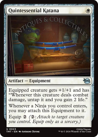 Image for Quintessential Katana (23) (Teenage Mutant Ninja Turtles) - Magic: The Gathering