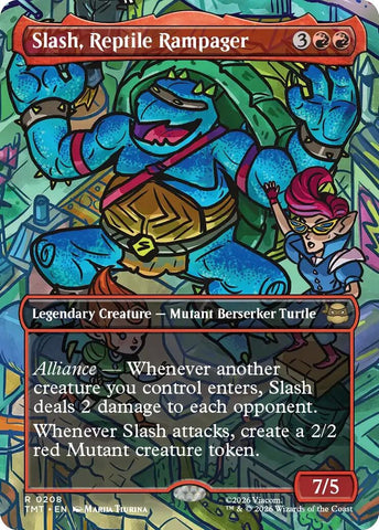 Image for Slash, Reptile Rampager (Borderless) (208) (Teenage Mutant Ninja Turtles) - Magic: The Gathering