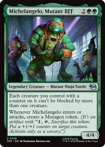 Image for Michelangelo, Mutant BFF (120) (Teenage Mutant Ninja Turtles) - Magic: The Gathering
