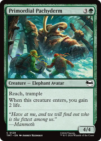 Image for Primordial Pachyderm (129) (Teenage Mutant Ninja Turtles) - Magic: The Gathering