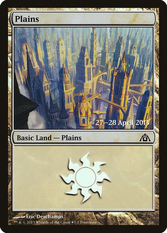 Image for Plains (Dragon's Maze) (1) [Prerelease Cards]