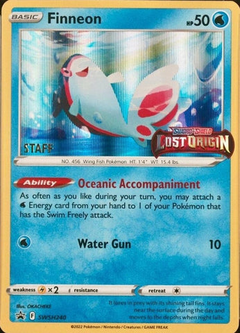 Image for Finneon - SWSH240 (Prerelease Staff) (SWSH240) (SWSH: Sword & Shield Promo Cards) (SWSD) - Pokemon