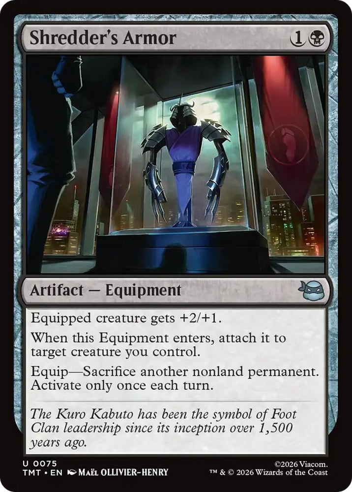 Image for Shredder's Armor (75) (Teenage Mutant Ninja Turtles) - Magic: The Gathering