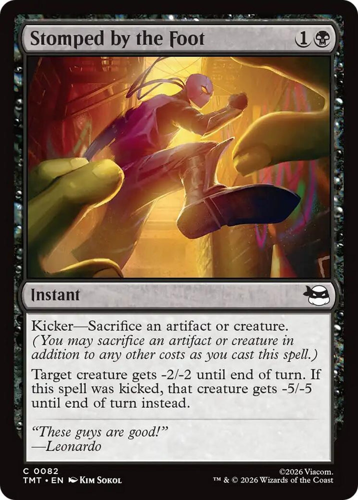 Image for Stomped by the Foot (82) (Teenage Mutant Ninja Turtles) - Magic: The Gathering