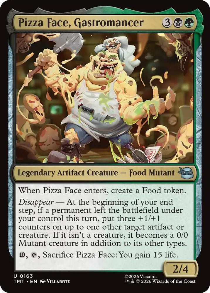 Image for Pizza Face, Gastromancer (163) (Teenage Mutant Ninja Turtles) - Magic: The Gathering