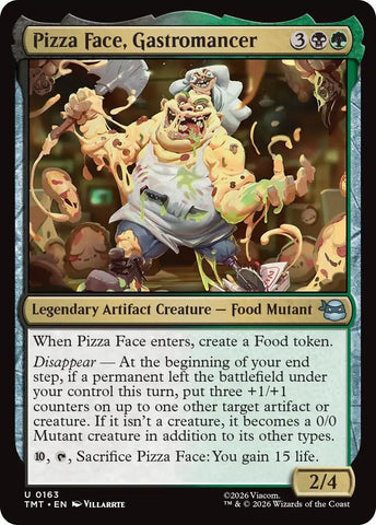 Image for Pizza Face, Gastromancer (163) (Teenage Mutant Ninja Turtles) - Magic: The Gathering
