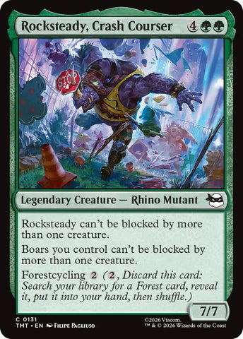 Image for Rocksteady, Crash Courser (131) (Teenage Mutant Ninja Turtles) - Magic: The Gathering