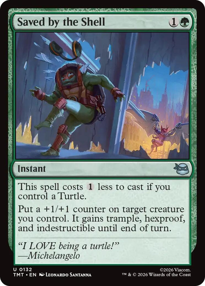 Image for Saved by the Shell (132) (Teenage Mutant Ninja Turtles) - Magic: The Gathering