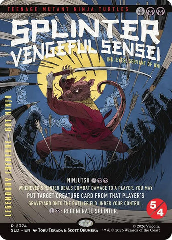 Image for Splinter, Vengeful Sensei - Ink-Eyes, Servant of Oni (2374) (Secret Lair Drop Series) - Magic: The Gathering