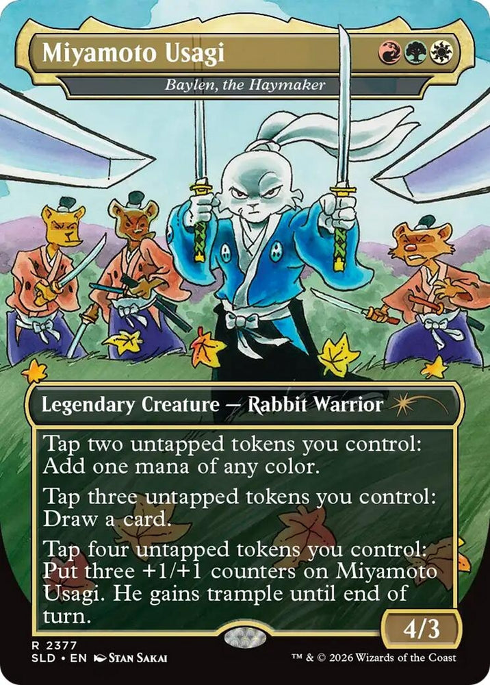 Image for Miyamoto Usagi - Baylen, the Haymaker (2377) (Secret Lair Drop Series) - Magic: The Gathering