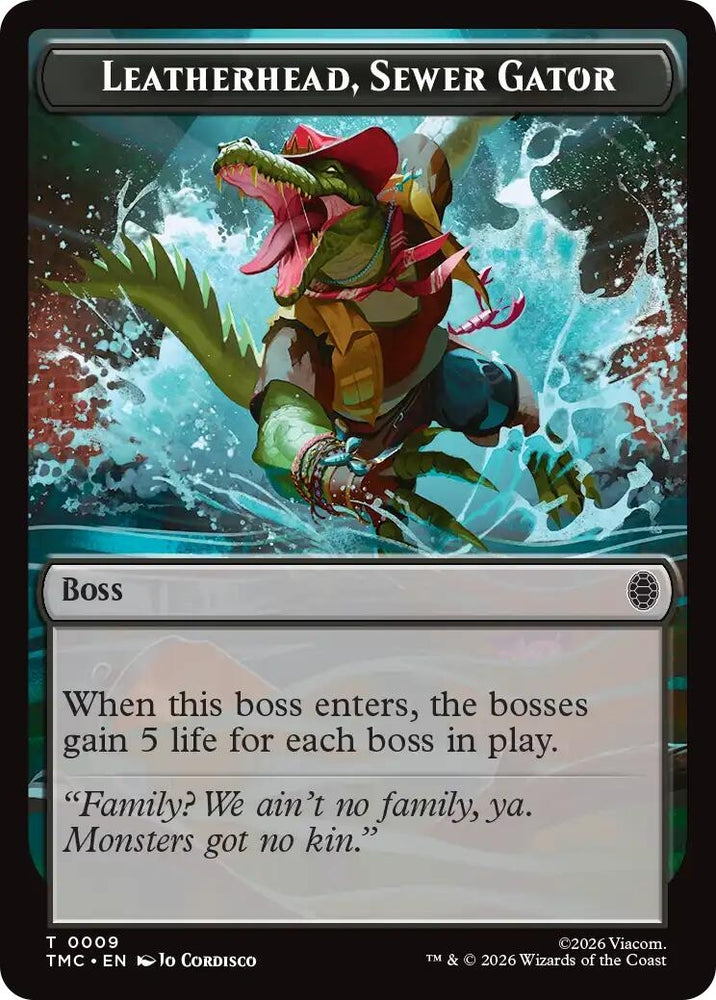 Image for Leatherhead, Sewer Gator (9) (Commander: Teenage Mutant Ninja Turtles) - Magic: The Gathering