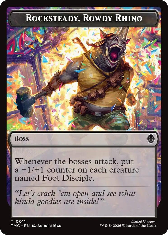Image for Rocksteady, Rowdy Rhino (11) (Commander: Teenage Mutant Ninja Turtles) - Magic: The Gathering