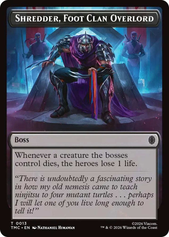 Image for Shredder, Foot Clan Overlord (13) (Commander: Teenage Mutant Ninja Turtles) - Magic: The Gathering