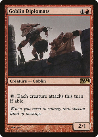 Image for Goblin Diplomats (141) [Magic 2014 (M14)]