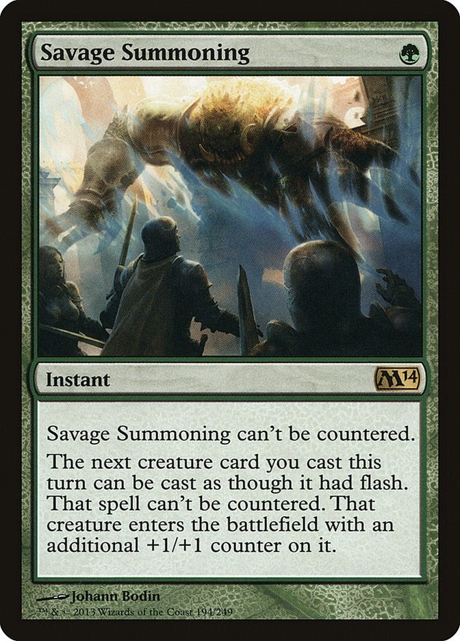 Image for Savage Summoning (194) - Magic: The Gathering