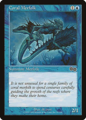 Image for Coral Merfolk (67) [Urza's Saga]