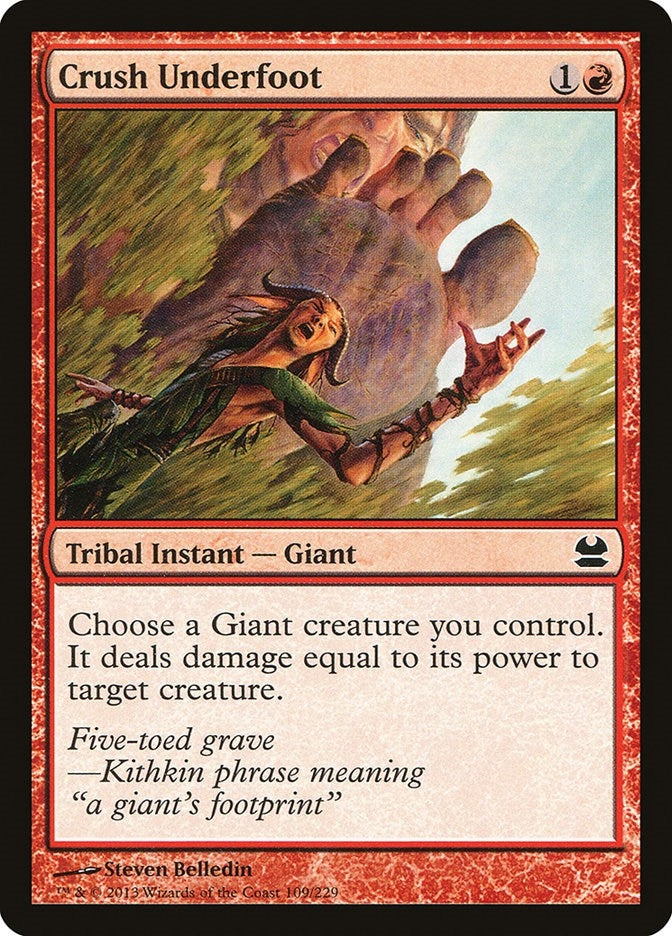 Image for Crush Underfoot (109) [Modern Masters]