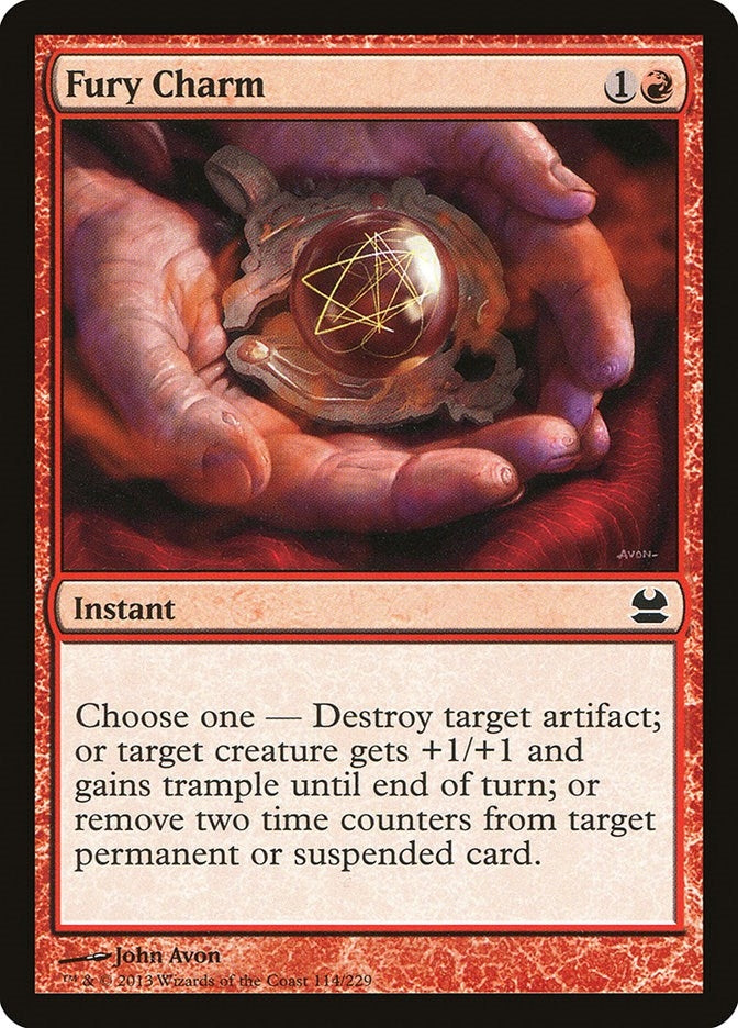 Image for Fury Charm (114) [Modern Masters]
