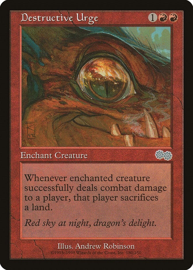 Image for Destructive Urge (180) [Urza's Saga]