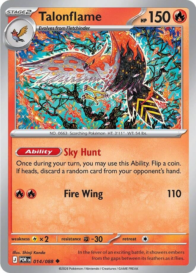 Image for Talonflame (014/088) (ME03: Perfect Order) - Pokemon