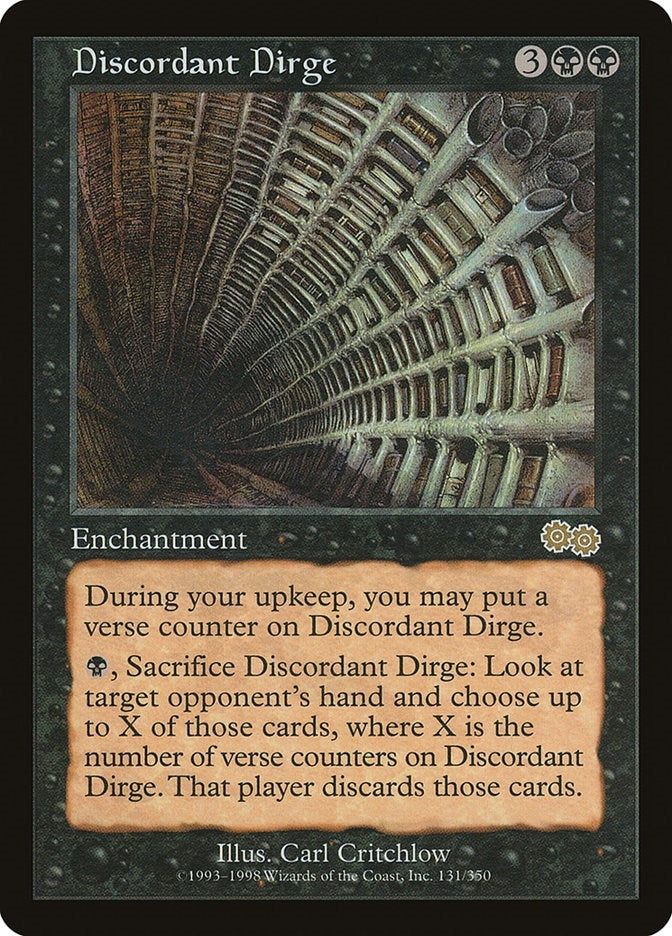 Image for Discordant Dirge (131) [Urza's Saga]