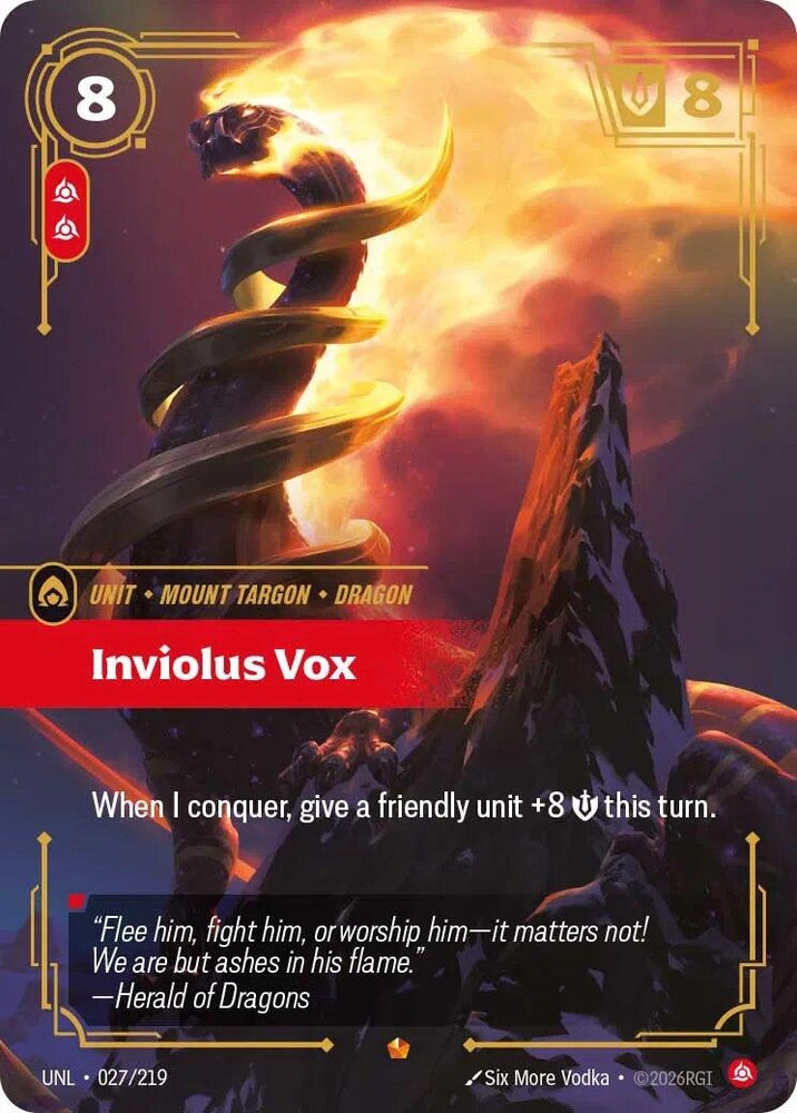 Image for Inviolus Vox (027/219) (Unleashed) - Riftbound: League of Legends Trading Card Game