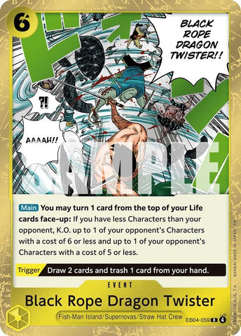 Image for Black Rope Dragon Twister (EB04-059) (Adventure on Kami's Island) - One Piece Card Game