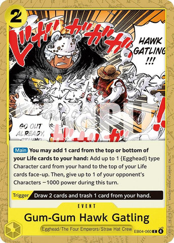Image for Gum-Gum Hawk Gatling (EB04-060) (Adventure on Kami's Island) - One Piece Card Game