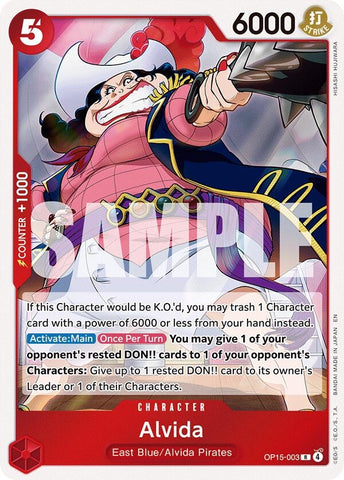 Image for Alvida (OP15-003) (Adventure on Kami's Island) - One Piece Card Game