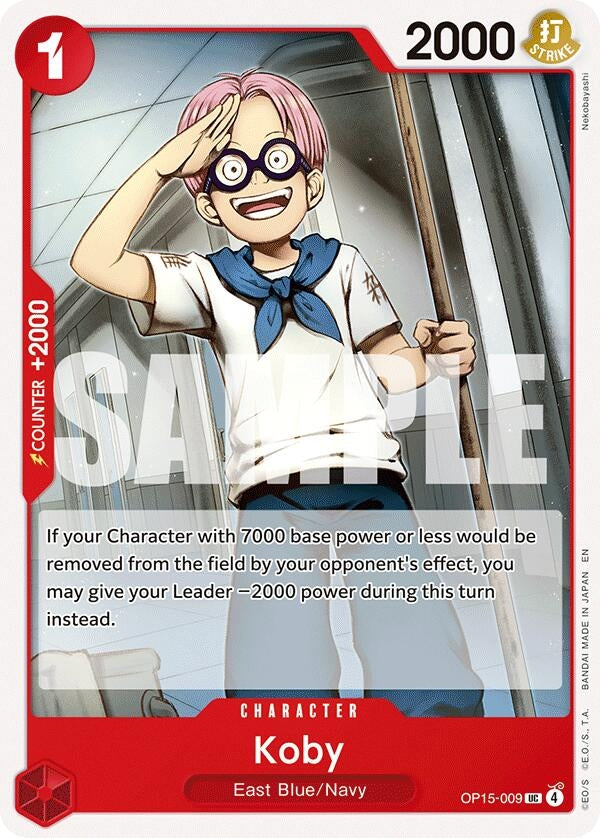 Image for Koby (OP15-009) (OP15-009) (Adventure on Kami's Island) - One Piece Card Game