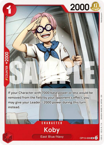 Image for Koby (OP15-009) (OP15-009) (Adventure on Kami's Island) - One Piece Card Game