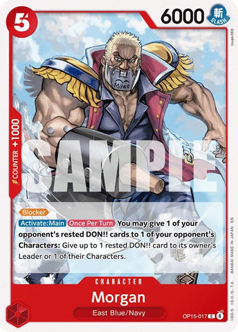 Image for Morgan (OP15-017) (Adventure on Kami's Island) - One Piece Card Game