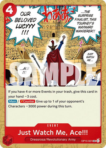 Image for Just Watch Me, Ace!!! (OP15-021) (Adventure on Kami's Island) - One Piece Card Game