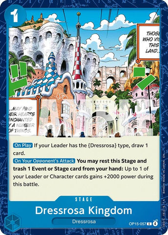 Image for Dressrosa Kingdom (OP15-057) (Adventure on Kami's Island) - One Piece Card Game