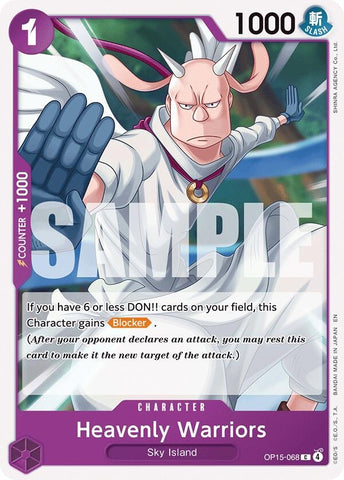 Image for Heavenly Warriors (OP15-068) (Adventure on Kami's Island) - One Piece Card Game