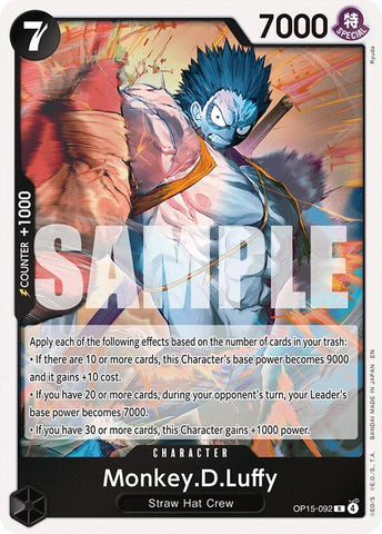 Image for Monkey.D.Luffy (OP15-092) (OP15-092) (Adventure on Kami's Island) - One Piece Card Game