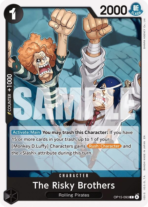 Image for The Risky Brothers (OP15-093) (Adventure on Kami's Island) - One Piece Card Game