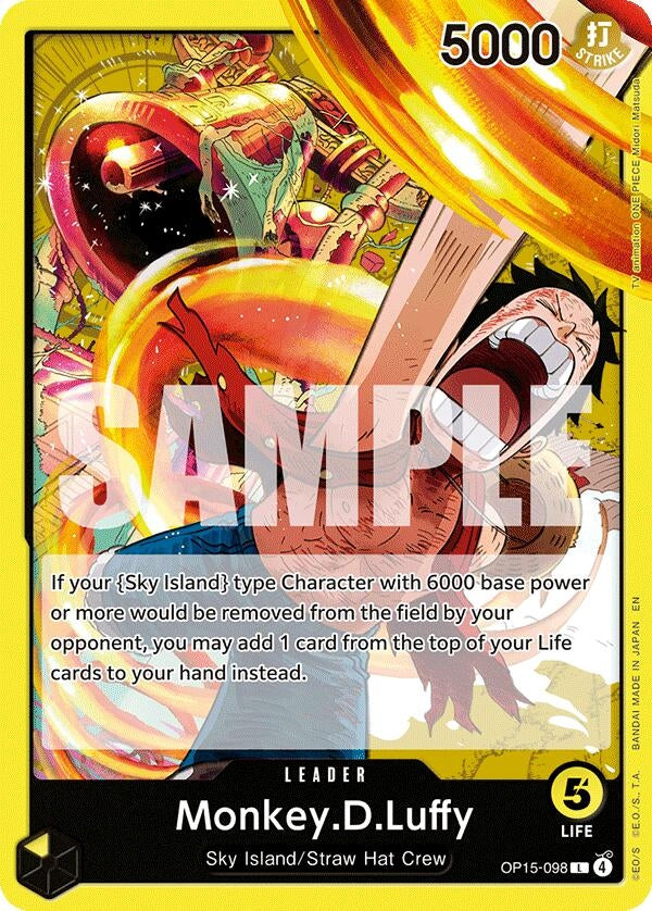 Image for Monkey.D.Luffy (OP15-098) (OP15-098) (Adventure on Kami's Island) - One Piece Card Game