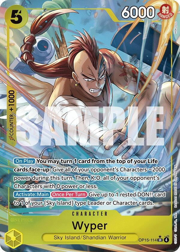 Image for Wyper (Alternate Art) (OP15-114) (Adventure on Kami's Island) - One Piece Card Game