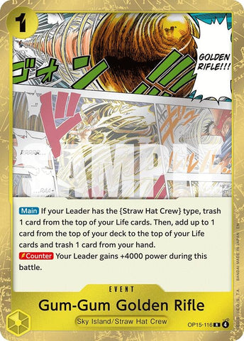 Image for Gum-Gum Golden Rifle (OP15-116) (Adventure on Kami's Island) - One Piece Card Game