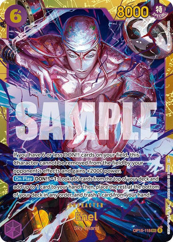 Image for Enel (OP15-118) (OP15-118) (Adventure on Kami's Island) - One Piece Card Game