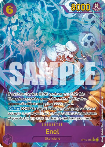 Image for Enel (OP15-118) (Alternate Art) (OP15-118) (Adventure on Kami's Island) - One Piece Card Game