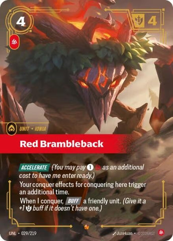 Image for Red Brambleback (029/219) (Unleashed) - Riftbound: League of Legends Trading Card Game