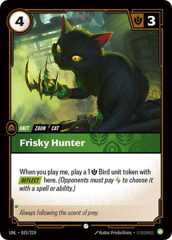 Image for Frisky Hunter (033/219) (Unleashed) - Riftbound: League of Legends Trading Card Game